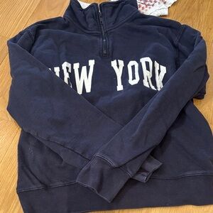 Navy Blue New York Men's Sweater